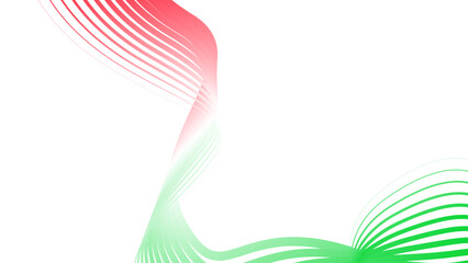 red white green flag colour gradient background abstract wavy tech lines  © Pankaj