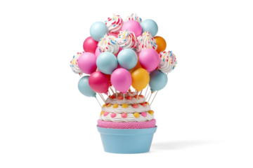 Sweet Sixteen Balloon Cupcake Celebration
