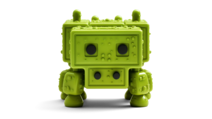 Space Invaders Figure on Transparent Background