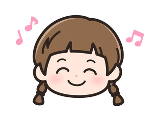 うれしいの女の子の顔