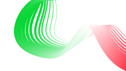 red white green flag colour gradient background abstract wavy tech lines  © Pankaj