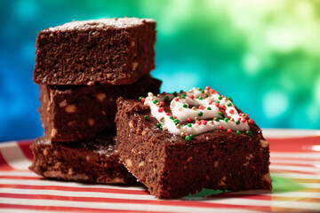 Brownie on a plate