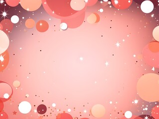 . Abstract Pink stars background. Invitation and celebration card.