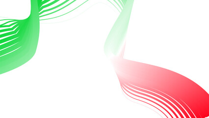 red white green flag colour gradient background abstract wavy tech lines  © Pankaj