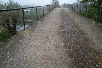 footpath bridge in the countryside