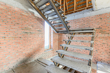 interior apartment room stairs, steps