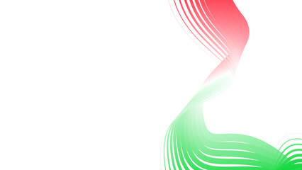 red white green flag colour gradient background abstract wavy tech lines  © Pankaj