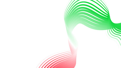 red white green flag colour gradient background abstract wavy tech lines  © Pankaj