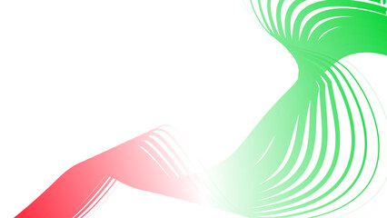 red white green flag colour gradient background abstract wavy tech lines  © Pankaj