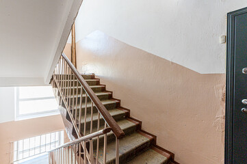 interior apartment room stairs, steps