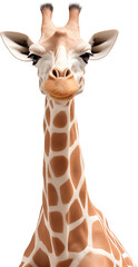 giraffe portrait, png
