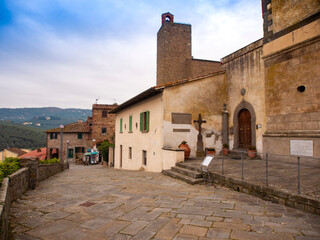 Italia, Toscana, provincia di Firenze, il paese di Vinci, luogo natale di Leonardo da Vinci.