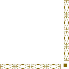 Art Deco Frame, Pattern, Border, Golden Pattern, 1930, Scalable, Seamless Pattern, Frame, Customizable