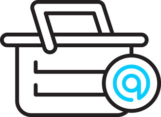 Shopping Basket and Address Icon
