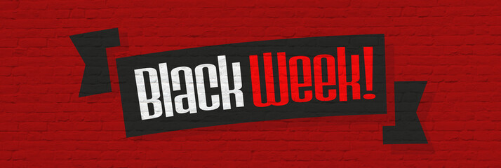 Black week - obrazy, fototapety, plakaty