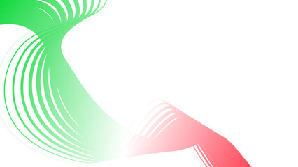 red white green flag colour gradient background abstract wavy tech lines  © Pankaj