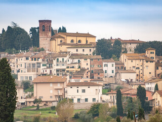 Fototapeta na wymiar Italia, Toscana, provincia di Firenze, il paese di Cerreto Guidi.