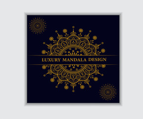 Creative, Colorful, Elegant, Aesthetic and Luxury Mandala Design Template.