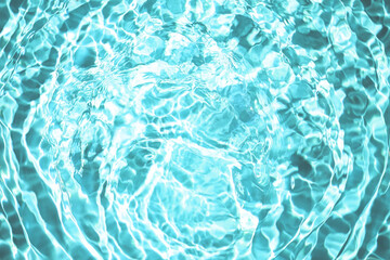 Beautiful water texture with waves. turquoise color, water background