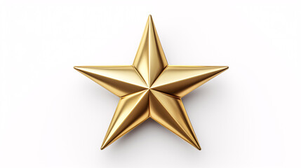 A Glinting Yuletide Star up-close on a White-hued Backcloth.