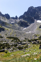 Landscape of Rila Mountain near The Scary lake, Bulgaria