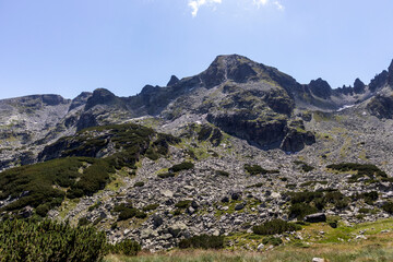 Landscape of Rila Mountain near The Scary lake, Bulgaria