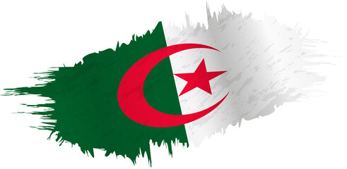 Brushstroke flag of Algeria
