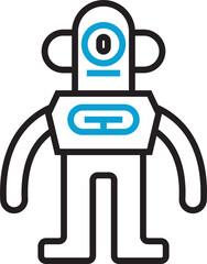 Robot Character Icon
