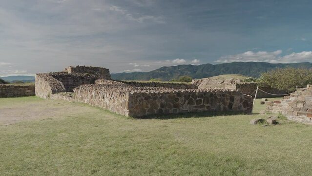 Monte Alb&aacute;n large pre-Columbian archaeological site in the Santa Cruz Xoxocotl&aacute;n Municipality Oaxaca Mexico