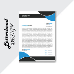 Modern Simple Latterhead Template Design,corporate company Latter Head