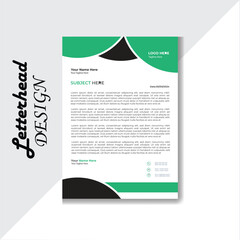 Modern corporate letterhead template,vector template latterhead.