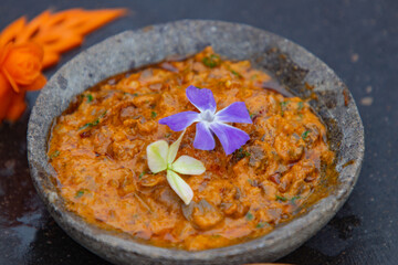 salsa con visceras de cuy