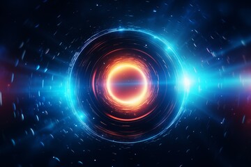 black hole sci-fi concept
