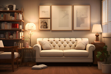 Elegant Living Room with Classic Charm