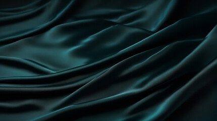 Obraz premium Dark Sea Green Silk Background