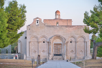 Fototapeta premium View Church of Siponto called Santa Maria di Siponto in Manfredonia, Italy