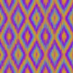 Seamless striped pattern in Aztec style. Folk embroidery.. Aztec ikat style. Seamless vector image. Thin lines