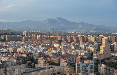 Fototapeta na wymiar Panoramic view of Alicante Costa Blanca, Spain