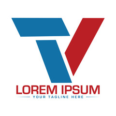 TV Letter Logo Design Creative and Professional Logo Design