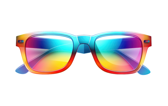 Elevate Style with VividSight Eyewear on a White or Clear Surface PNG Transparent Background