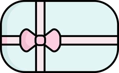 Gift with ribbon illustration