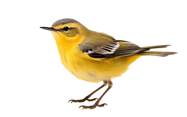 Fototapeta premium Royal Plumage Wagging Warble Natures Majesty on a White or Clear Surface PNG Transparent Background