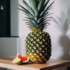 pineapple on a table