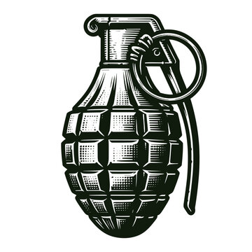 recommend clip art: hand grenade ammunition sketch