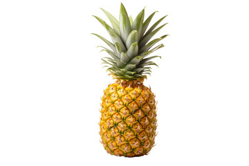 pineapple  isolated on transparent background - Generative AI