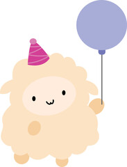 Party lamb illustration