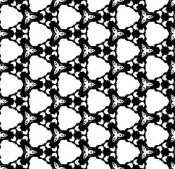 Black seamless abstract pattern. Overlay for background and backdrop. Ornamental design. PNG graphic illustration with transparent background.