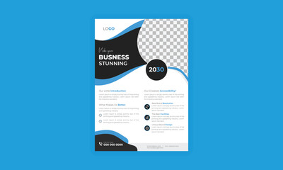Corporate business flyer template design set, cover modern layout, flyer in A4 with colorful business proposal, advertise, publication. Vector illustrator.