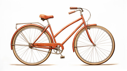 Fototapeta na wymiar Bicycle Isolated: Classic Ride