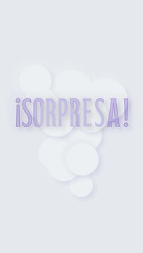 post sorpresa con movimiento en estilo Neumorfismo